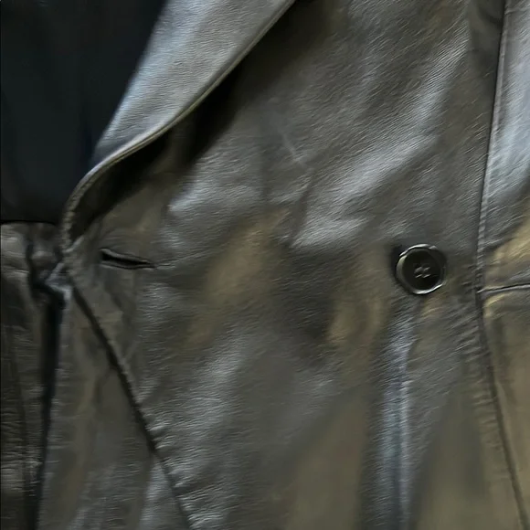 Alexander McQueen Black Leather Jacket like new condition. Never worn.